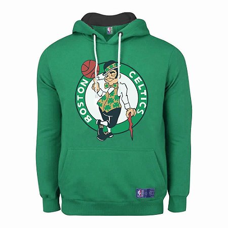 Casaco Moletom Boston Celtics Canguru Logo Verde - NBA