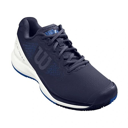 Tenis Wilson Rush Pro 3.0 Clay Court Masculino Azul / Branco