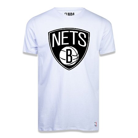 Camiseta Brooklyn Nets Big Logo Branca - NBA