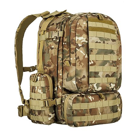 Mochila Tática Invictus Defender 55L Multicam Camuflado