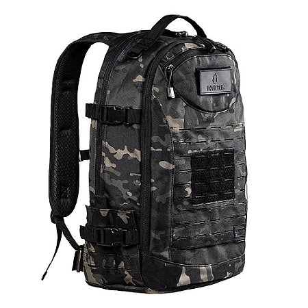 Mochila Invictus Rusher 40L Multicam Black Camuflado Militar