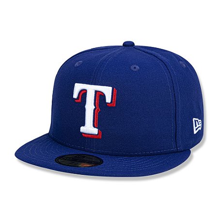 Boné Texas Rangers 5950 Game Cap Fechado Azul - New Era