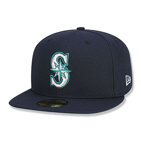 Boné New Era Fechado 5950 Seattle Mariners Game Cap Azul