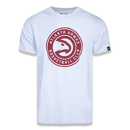 Camiseta New Era Atlanta Hawks Basic Logo NBA Branco