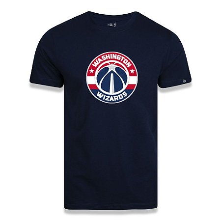 Camiseta New Era Washington Wizards Basic Logo NBA Azul