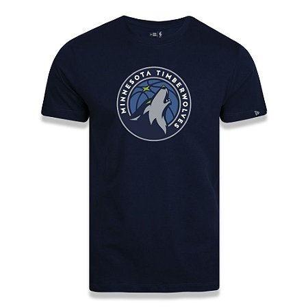 Camiseta New Era Minnesota Timberwolves Basic Logo NBA Azul