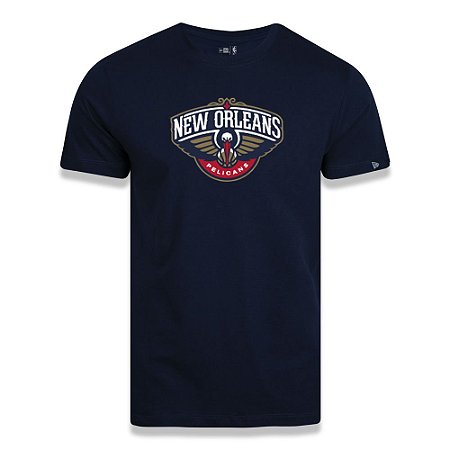 Camiseta New Era New Orleans Pelicans Basic Logo NBA Azul