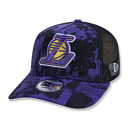 Boné New Era Los Angeles Lakers 940 Error Print Aba Curva