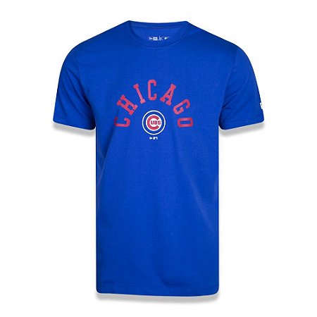 Camiseta New Era Chicago Cubs Fresh College MLB Azul