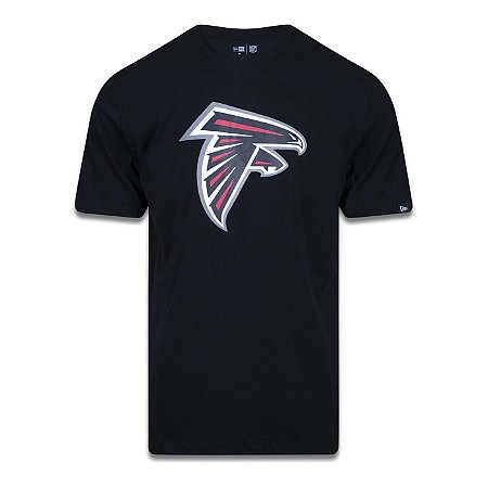 Camiseta New Era Atlanta Falcons Logo Time NFL Preto