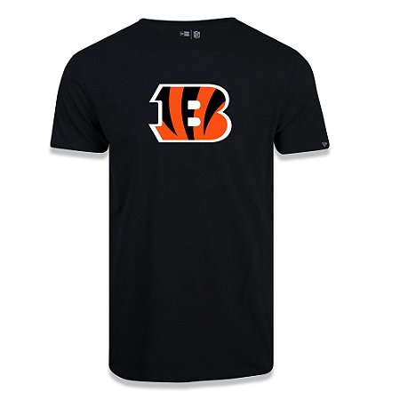 Camiseta New Era Cincinnati Bengals Logo Time NFL Preto