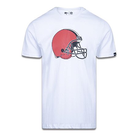 Camiseta New Era Cleveland Browns Logo Time NFL Branco