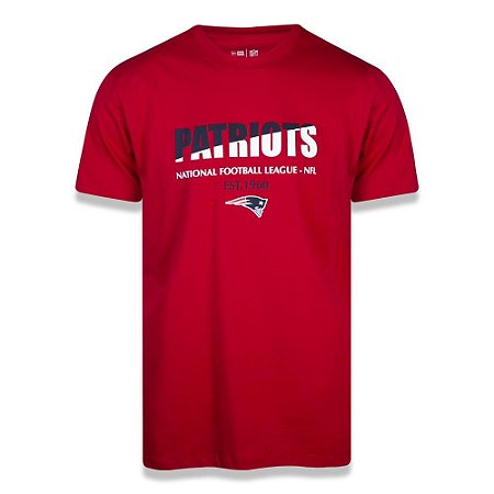 Camiseta New Era New England Patriots Two Colors Vermelho