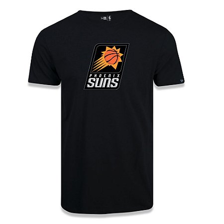 Camiseta New Era Phoenix Suns Basic Logo NBA Preto