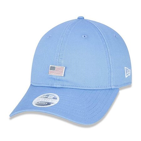 Boné New Era 920 Cont Us Flag EUA Azul Claro Aba Curva