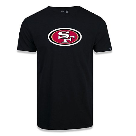 Camiseta New Era San Francisco 49ers Logo Time NFL Preto