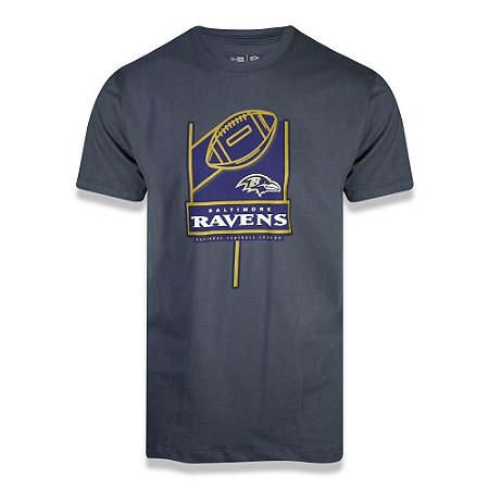 Camiseta New Era Baltimore Ravens Sport Touchdown Cinza