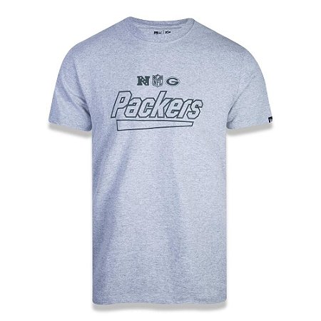 Camiseta New Era Green Bay Packers Team Letters NFL Cinza