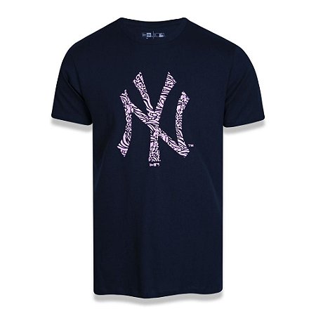 Camiseta New Era New York Yankees Fresh Time MLB Azul Marinho
