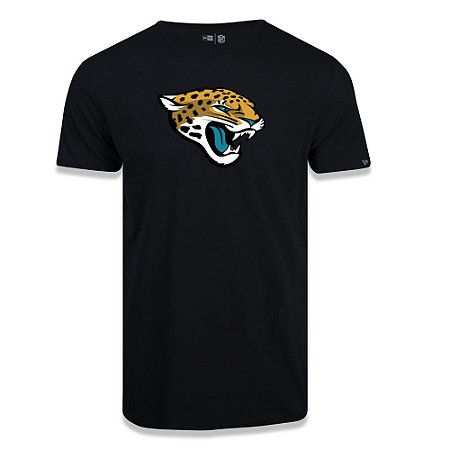 Camiseta New Era Jacksonville Jaguars Logo Time NFL Preto