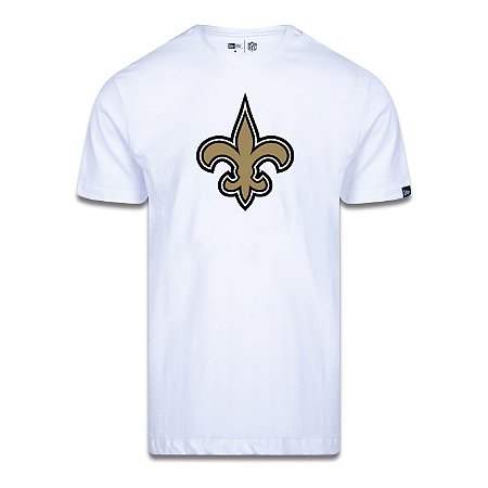 Camiseta New Era New Orleans Saints Logo Time NFL Branco
