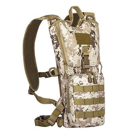 Mochila Invictus De Hidratação Militar Hydro Digital Deserto