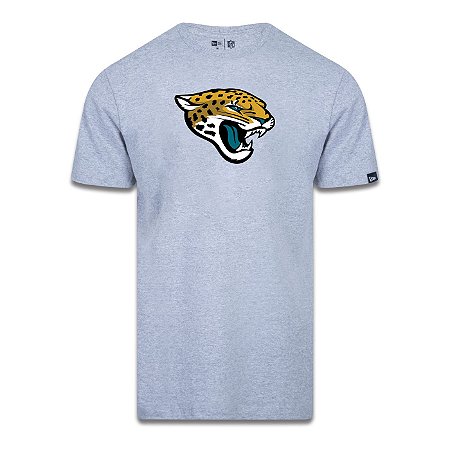 Camiseta New Era Jacksonville Jaguars Logo Time NFL Cinza