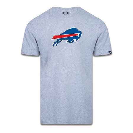 Camiseta New Era Buffalo Bills Logo Time NFL Cinza