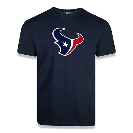 Camiseta New Era Houston Texans Logo Time NFL Azul Marinho