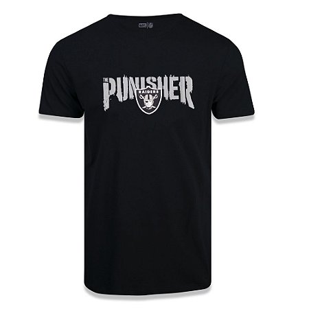 Camiseta NFL Las Vegas Raiders O Justiceiro Preta