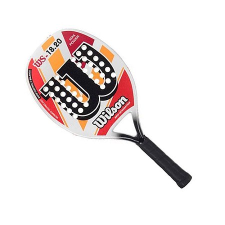 Raquete Wilson Beach Tennis WS 18.20 Branco Vermelho