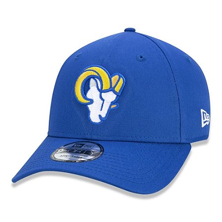 Boné New Era Los Angeles Rams 940 Basic Novo Logo Aba Curva