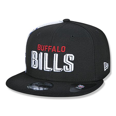 Boné New Era Buffalo Bills 950 Draft Font Aba Reta Preto