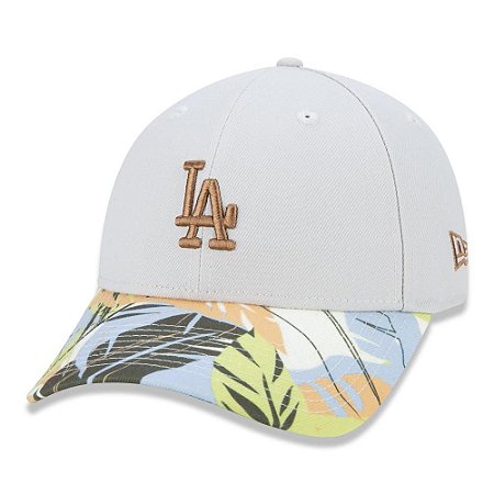 Boné New Era Los Angeles Dodgers 940 Summer Tropical Cinza