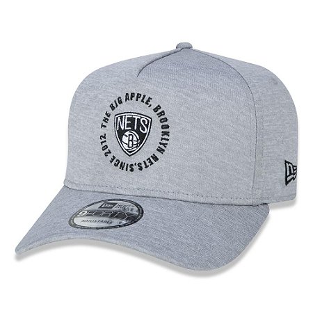 Boné New Era Brooklyn Nets 940 A-Frame Team Circles Cinza