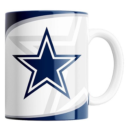 Caneca NFL Dallas Cowboys de Porcelana 325ml