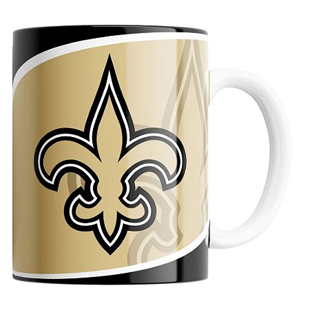 Caneca NFL New Orleans Saints de Porcelana 325ml