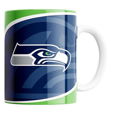 Caneca NFL Seattle Seahawks de Porcelana 325ml