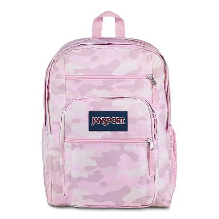 Mochila JanSport Big Student Camuflada Rosa 34 Litros