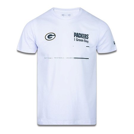 Camiseta New Era Green Bay Packers Tech Simple Branco