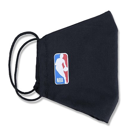 Máscara New Era NBA Logoman Lavável Preto