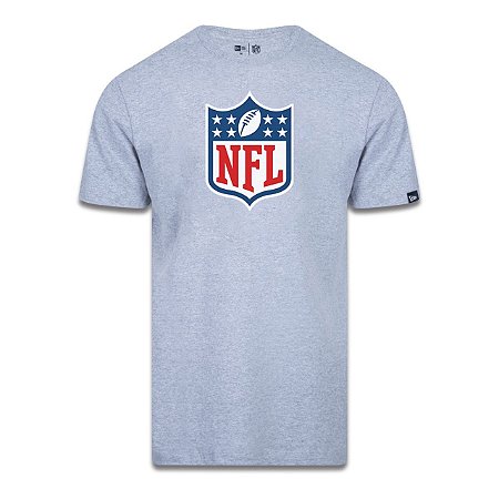 Camiseta New Era Logo Time NFL Cinza