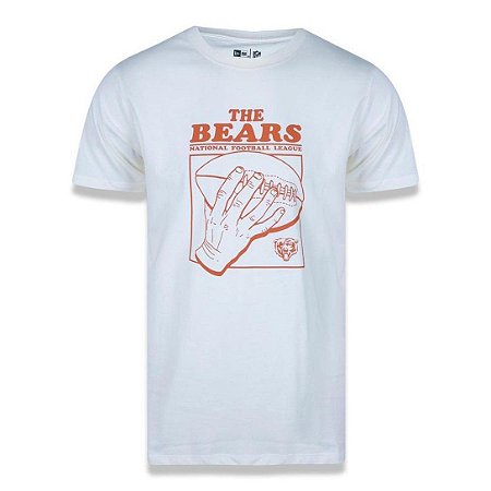 Camiseta New Era Chicago Bears Street Hand Ball Off White