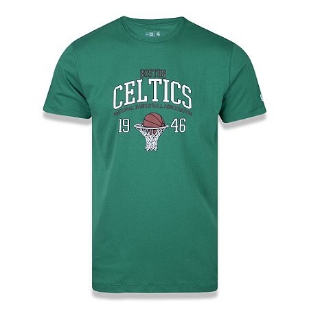 Camiseta New Era Boston Celtics NBA College Placar Verde