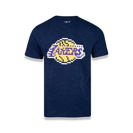 Camiseta New Era Los Angeles Lakers NBA Space Pixels Azul