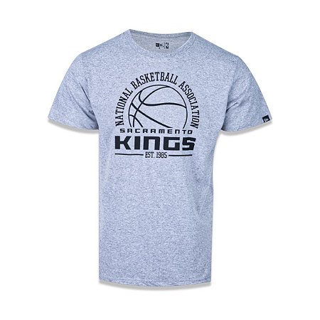 Camiseta New Era Sacramento Kings NBA Game Ball Cinza