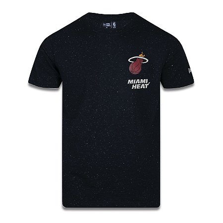 Camiseta New Era Miami Heat NBA Space Galaxy Preto
