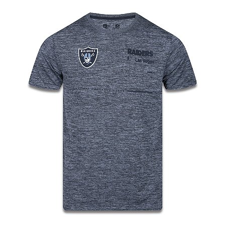 Camiseta New Era Las Vegas Raiders NFL Tech Simple Cinza