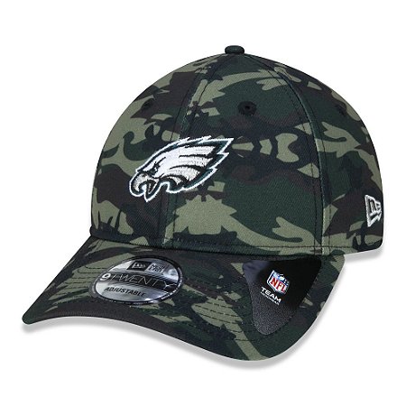 Boné New Era Philadelphia Eagles NFL 920 Military Full Verde