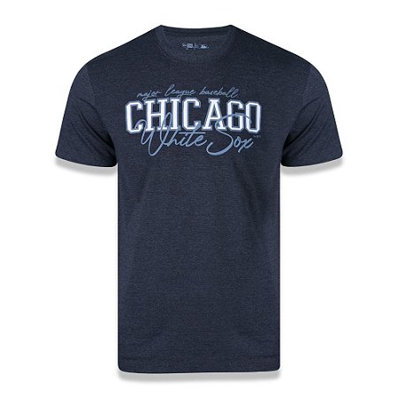 Camiseta New Era Chicago White Sox MLB Handwriting Cinza